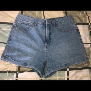 Light Blue High Waisted Shorts